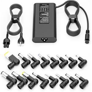 SZGUDULO 90W Slim Universal Laptop Charger Fast Adapter Compatible with Dell HP Acer Asus Lenovo IBM Sony Fujitsu Gateway Notebook Ultrabook Chromebook Power Supply Cord with 16 Tips