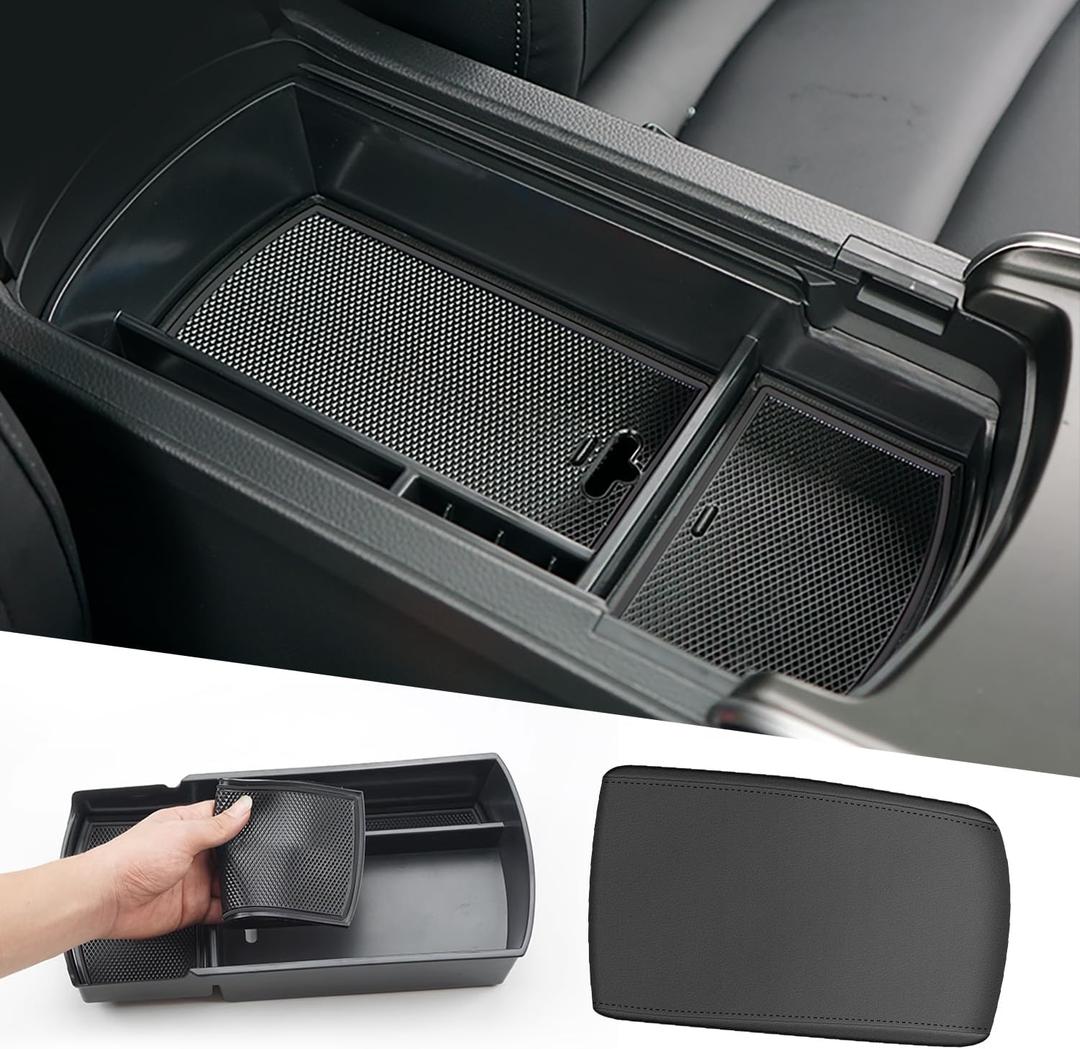 AOMSAZTO 2 Pieces Set Armrest for 2018-2022 Honda Accord Console Organizer for Honda Accord