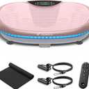 MERACH Vibration Plate Exercise Machine, 4D Whole Body Workout Vibrating Platform for Lymphatic Drainage Weight Loss Muscle Activation, Home Fitness Equipment with Bluetooth Light Pull Cord