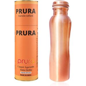 Matt Finish Copper Water Bottle Joint Less Leak Proof Ayurvedic Drinkware Copper Vessel for Sports, Gym, Outdoors, Yoga