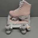 GAMBE Roller Skate, Adult Teen Classic High Top Roller Skates with Light up Wheels Pink, Size   41