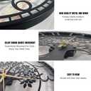 Big Wall Clock - Wall Clocks for Living Room Decor, Quiet and No Ticking Suitable for Wall Decor, Living Room Decoration, Kitchen Decoration