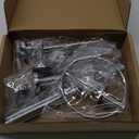 Xin Wei Chrome Towel Bar Set - 4-Piece Bathroom Hardware Kit (Towel Holder, Ring, Hook, Tissue Holder) - 24" Wall-Mounted with Zinc Alloy Base & Stainless Steel Rod - Easy Installation Included