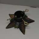 Heavy Duty Cast Iron Christmas Tree Stand, Large Vintage Metal Base for Real/Artificial Trees, Holds Up to 4ft Mini Trees with 1.77" Max Trunks, Pinecone-Designed Tree Holder for Holiday Village Display