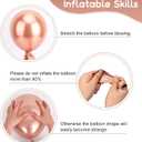 Rose Gold Pink Balloon Garland Kit Pink Metallic Gold Rose Confetti Balloons for Wedding Bridal Shower Baby Shower Birthday Party Decorations