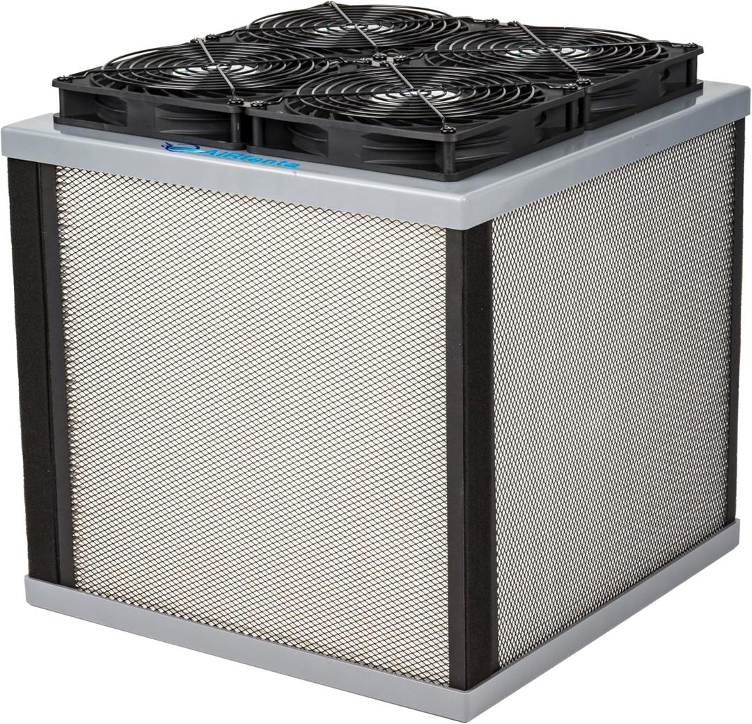 3Pro, Air purifer for house up to 3100ft2, CADR super large 413cfm, collapsible and portable, can be packed into a 20" suitcase.