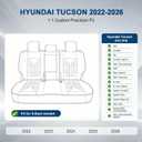 Custom For Hyundai Tucson Seat Covers 2022-2024 2025 2026 SEL/SE Full Set