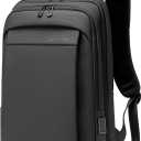 FENRUIEN Tech Backpack for Men, Expandable Backpack with USB C Charging Port, Water Resistant 17.3 Laptop Backpack, Black