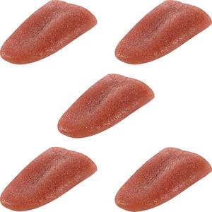 Sumind 5 Pieces Realistic Fake Tongue False Tongue Prank Tongue Halloween Artificial Horrific Tongue Tricks Tongue Magic Props Stage Props for Carnival Halloween Party Decoration