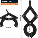 Pallet Puller Clamp 8800lbs 4 Ton Tree Puller Tool, Stump Puller, Pallet Grabber Black, Compatible with Chain/Strap with Hooks for Lifting/Pulling