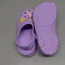 DDFOX Kids Cute Clogs Cartoon Garden Shoes Toddler Slides Sandals Indoor Outdoor Children Water Shower Slides Sandals Purple, Size 35