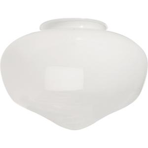 Craftmade K068 Globe Schoolhouse Fan Fitter Glass, 4" Neck Diameter, White, 1 Pcs