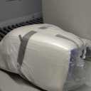 Wedge Pillow for Sleeping, 7-in-1 Adjustable Bed Wedge Pillow for Back/Leg Support, 10" & 12" Triangle Pillow Wedge Elevated Pillows for Sleeping with Handle and Washable Cover, Blue & White