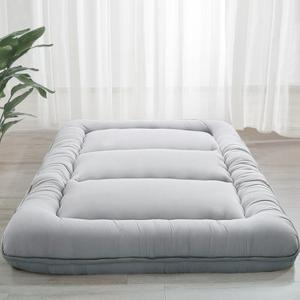 MAXYOYO 6" Extra Thick Japanese Floor Mattress Futon Mattress, Foldable Mattress Tatami Pad Floor Mattress for Adults Floor Bed Roll Up Mattress Guest Mattress, Grey, Queen