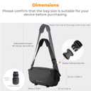 K&F CONCEPT Camera Sling Bag Crossbody Bag Waterproof Camera Shoulder Backpack DSLR/SLR/Mirrorless Camera Case