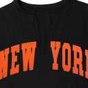 LovelyWholesale Womens Graphic Tees Oversized Short Sleeve Summer V Neck New York T Shirts Black Medium (M)
