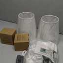 Wall Sconce Battery Operated Wall Light Fixure with Remote Control, Dimmable Battery Operated Wall Sconces Set Of Two, Indoor Wireless Wall Mounted Lamp with Rechargable Bulb For Bedroom Living Room ( (Black)