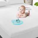 GRT 2 Pack Twin Mattress Protector Waterproof, Breathable & Noiseless Waterproof Mattress Protector Fitted Deep Pocket from 5" to 19", Smooth Twin Mattress Cover Machine Washable