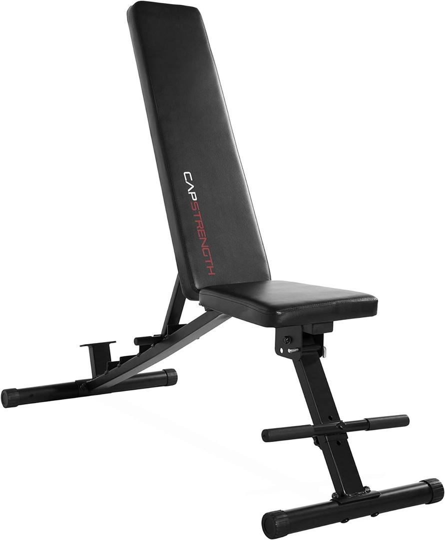 CAP Adjustable Utility Weight Bench, Economy and Elite Options, 57.5 L x 23 W x 50 H inches