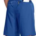 MAGCOMSEN Men's Workout Gym 9" Shorts Quick Dry Lightweight Summer Casual Athletic Hiking Shorts for Men with 3 Pockets (Blue)