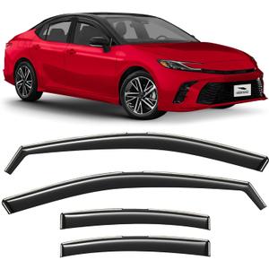 Voron Glass in-Channel Extra Durable Rain Guards for Toyota Camry 2025-2026 Sedan, Window Deflectors, Vent Window Visors, 4 Pieces - 200705