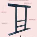 Wall Mount Pool Cue Stick Holder, Black Solid Wood Rack for 8 Cues