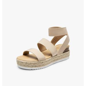 DREAM PAIRS Strappy Espadrille Platform Wedge Sandals for Women Dressy Summer, Comfortable Open Toe Sandals with Cushioned Insole and Ankle Strap Buckle, 9.5