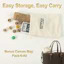 Horse Race Board Game, Portable Horse Racing Game with Rollable Cork Mat, 12 Solid Wooden Horses, 2 D12 & Cards, Travel Horse Game with Storage Bag, Travel Board Games for Family Nights Party Gifts