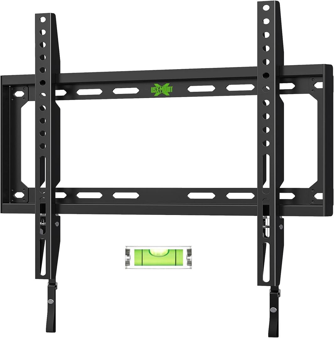 USX MOUNT Fixed TV Wall Mount with Low Profile for Most 26-60 Inch LED, LCD and Flat Screen TVs, Wall Mount Bracket with VESA Up to 400x400mm and Weight Capacity 99lbs,and Space Saving TV Bracket