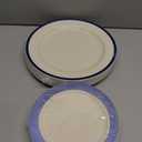 Blue Plastic Plates,Blue Disposable Plates Include 10.25inch Dinner Plates & 7.5 inch Dessert/Salad Plates for Graduation/Wedding/Birthday Holiday Party Decorations