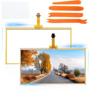 6.1 Inches for Toyota Camry Touch Screen Replacement Radio Stereo Display Glass for Toyota Camry 2013-2017 Car Touch Screen Radio Navigation Digitizer with Repair Tools