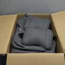 2 Pieces LB Front Car Seat Covers, Waterproof Nappa Leather Front Car Seat Protectors, Universal Auto Interior Fit for Sedans SUV Pick-up Truck, Grey