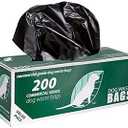 Zero Waste USA 2,000 Commercial Grade Dog Waste Station Refill Roll Bags - (Most Popular) - 40% Thicker than competitor brands - Fits Any Dog Waste Station - 10 Rolls of 200 bags per roll (Opaque Black)