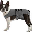 Lelepet Dog Diapers Female Washable, Reusable Puppy Doggie Pet Panties for Dogs in Heat, Adjustable Dog Diapers with Suspenders for Small Medium Large Dogs in Heat, Period, Incontinence, Grey M