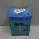 12V Car Heating Cup, 450ml/15oz Stainless Steel Travel Coffee Cup Electric Insulated Heated Thermos Mug with Cigarette Lighter for Most Vehicles