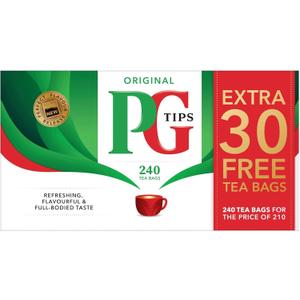 Pg Tips Tea Bags, 240 Count, Pack of 2 (EXP 10/01/27)