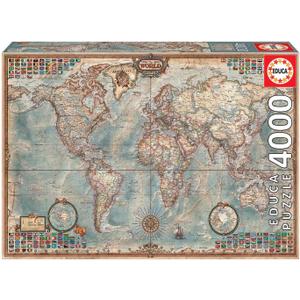 4,000 Piece Puzzle - The World Map