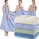 Newwiee 4 Pcs Oversized Bath Towel 40'' x 80'' Bath Sheet,Fresh Colors