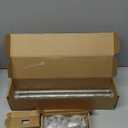 Antique Silver Curtain Rod 32 to 58 Inch(2.6 to 4.8 ft) with Brackets, USFOOK 7/8 Inch Splicing Single Curtain Rods for Windows 20 to 54 In, Adjustable Decorative Curtain Pole with Square Finials