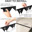 Stainless Steel Stove Gap Covers (2PCS), Stove Gap Filler for Kitchen Oven Counter Side Gap, Range Trim Kit, Easy Clean and Heat Resistant, Adjustable Length 13.8" to 27.5" 1