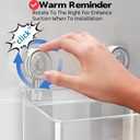 Clear Bath Toy Storage With Suction Cup,Large Bath Toy Holder,Reusable Bath Toy Organizer,Suction Cup Shower Caddy,Remove Without Adhesive