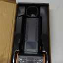 Compressed Air Duster - 100 - Gear Adjustable 130,000 RPM Rechargeable Cordless Electric Air Duster with Display Screen, Mini Dust Blower for Computer, Keyboard, Home, Car Cleaning (Black + Orange)