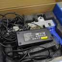 Vehipa Rug Tufting Gun with Carpet Trimmer Kit - 2 in 1 Cut Loop Pile Tufting Gun with Tufting Shears, Tufting Cloth, Yarn, Brushes, Scrapers for DIY Rug Making (Cerulean)