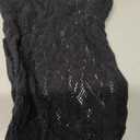 Women's Mesh Tops See Through Shirts Long Sleeve Bodycon Sheer Blouse Clubwear (Black, S)