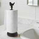 1Pcs Black Iron Bird Paper Towel Holder 13.05" for Toilet and Bathroom Decoration