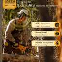 Digital AM FM Radio Hearing Protection Earmuff for Adult, 30dB SNR for Mowing, Construction, Chainsaw, Snowblowing