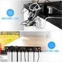 Wall Mounted Cable Management Rack 19-Slot Slot Storage Rack for Wire Storage Wall Cable Holder and Electrical Wire Bracket for Home Office .74 X 2.75 X 0.98 in