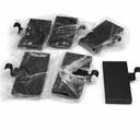 6 Pack Over The Desk Hooks, Black Metal Cubicle Hooks, Heavy Duty Office Partition Hangers for Bags, Coats, Headphones