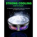 Cell Phone Cooler, Magnetic Semiconductor Cooling Fan Heatsink Fit for All Smartphones, Portable Mobile Phone Radiator with LED for Gaming Videos Streaming Vlog, Cooling