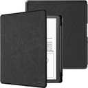 CoBak Case for Kindle Scribe - All New PU Leather Cover with Auto Sleep Wake Feature for Kindle Scribe 10.2" 2022 & 2024 Released with Pen Holder (Black)